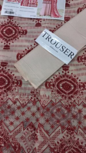 10 (2) NISHAT Lawn Printed 3pcs Suit With Embroidery Daman