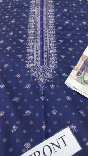 11 (1) JACQUARD Lawn Printed Boti Shirt 3pc Suit