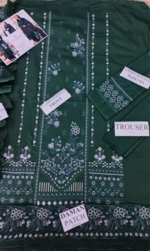 11 (1) ZARASHAHJAHAN Lawn Embroiderey 3pc Suit