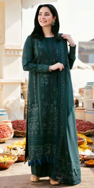 hgghgyh ZARASHAHJAHAN Lawn Embroiderey 3pc Suit