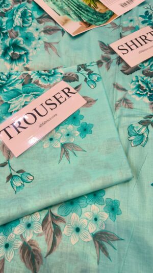 12 (1) BEECHTREE Lawn Printed Embroidered Suit With Chiffon Dupatta