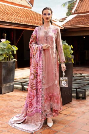 MARIA B Embroidered Daman Patches 3pcs Lawn Suit