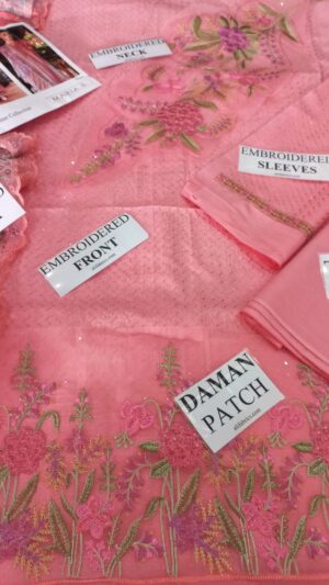MARIA B Embroidered Daman Patches 3pcs Lawn Suit