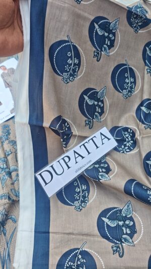 KHAADI Heavy ChikanKari Printed Lawn 3pc Suit