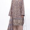 KHAADI Heavy ChikanKari Printed Lawn 3pc Suit