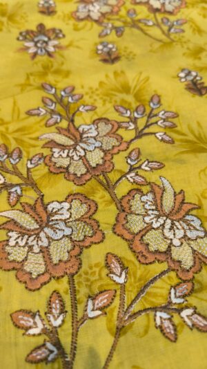 EDENROBE Lawn Printed Suit With Printed And Embroidered Daman