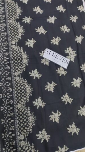 FREESIA Lawn Printed Suit With Printed Sleeves 3pc