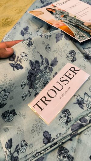 BAREEZE Lawn Printed Suit With Embroidered Daman