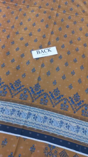 JACQUARD 3pc Lawn Printed Suit With Dyed Trouser