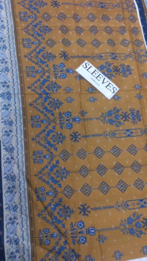 JACQUARD 3pc Lawn Printed Suit With Dyed Trouser