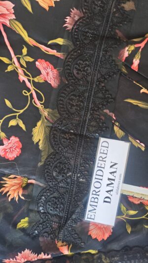 18a (5) Nureh Embroidered Daman Patch Lawn Fabric Suit 2026