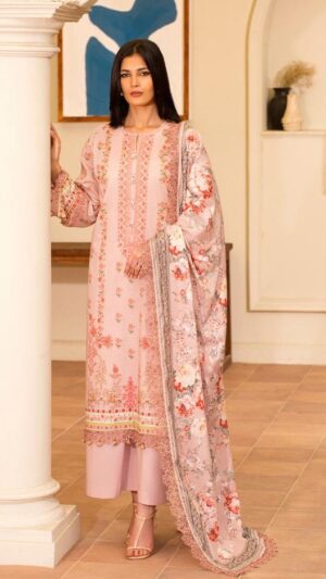 GARDENIA Lawn Printed 3pc Suit With Voil Dupatta
