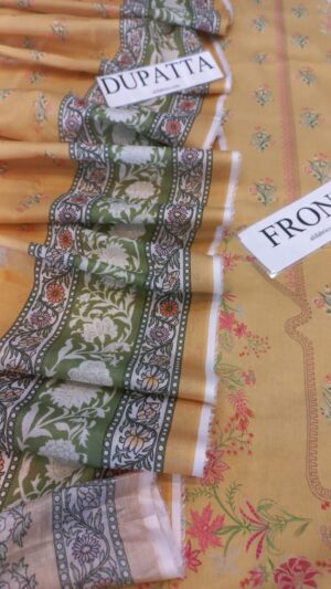 2 (1) DAFFODILSpring Summer Unstitched Lawn Suit