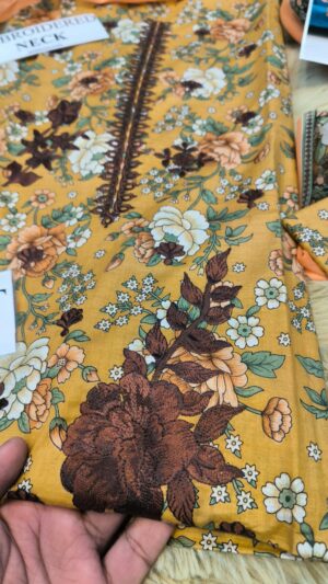 GULAHMED Printed And Embroidered Lawn Suit