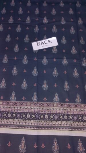 2 (4) BLUEBELL Lawn Printed 3pc Blue Suit