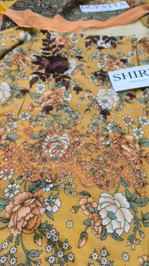 GULAHMED Printed And Embroidered Lawn Suit