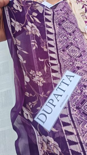 2a (3) BROQUE High Quality Lawn Printed 3pc Suit