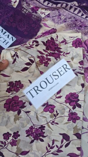 2a (4) BROQUE High Quality Lawn Printed 3pc Suit