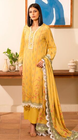 2b DAFFODILSpring Summer Unstitched Lawn Suit