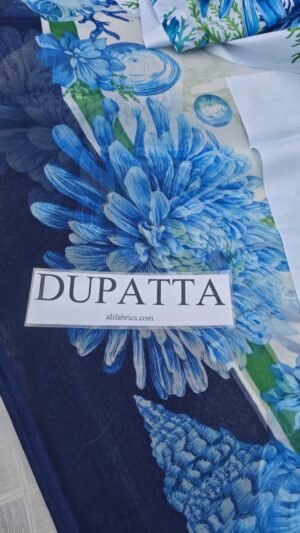 3a (2) MARIA B Lawn Printed Beautiful Designed 3pc Suit