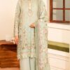 3v AZELEA Lawn Printed Suit With Dyed Trouser