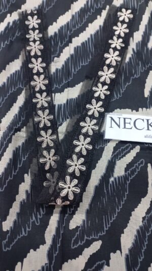 NUREH 3pc Lawn Printed Suit With Chiffon Dupatta