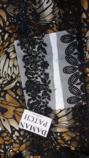 MARIA B Digital Lawn Printed Suit With Embroidery Patches