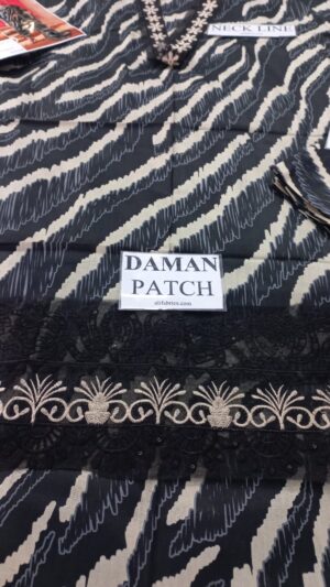 NUREH 3pc Lawn Printed Suit With Chiffon Dupatta