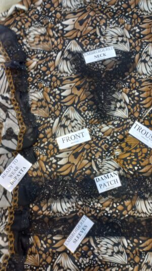 MARIA B Digital Lawn Printed Suit With Embroidery Patches