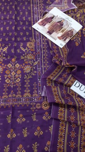 5 (1) JACQAURD Lawn Printed Suit With Printed Sleeves