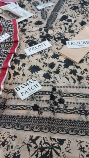 SOBIA NAZIR Full Heavy Embroidery Suit With Chiffon Printed Dupatta