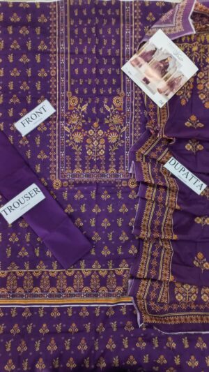 5 (4) JACQAURD Lawn Printed Suit With Printed Sleeves