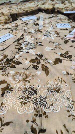 GULAHMED Lawn Printed Shirt With Embroidery