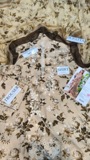 GULAHMED Lawn Printed Shirt With Embroidery