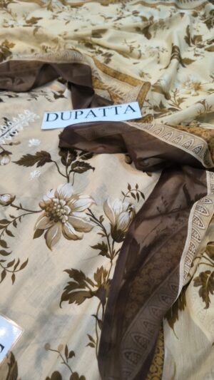 GULAHMED Lawn Printed Shirt With Embroidery