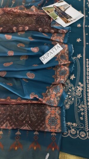 6 (7) MARIA B Full Heavy Embroidery Lawn 3pc Suit