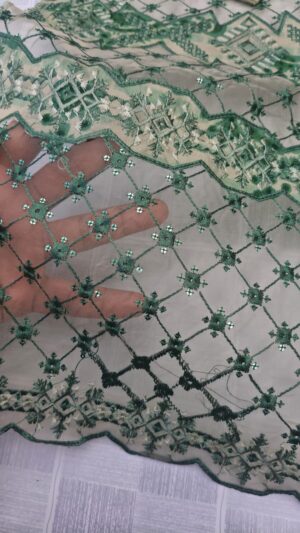 6a (1) NISHAT Branded Embroidered Daman 3pc Lawn Suit