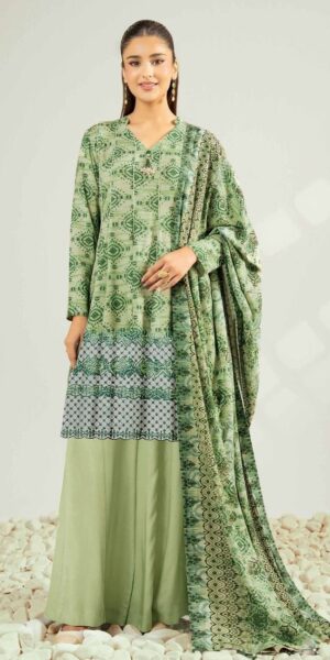 6b NISHAT Branded Embroidered Daman 3pc Lawn Suit