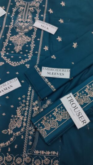 6w MARIA B Full Heavy Embroidery Lawn 3pc Suit