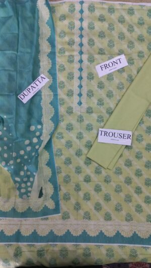 7 (1) JACQUARD Lawn Printed Suit With Viol Dupatta