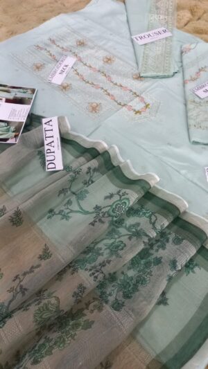 7 (3) ZARA SHAHJAHAN Lawn Embroidered 3pc Suit