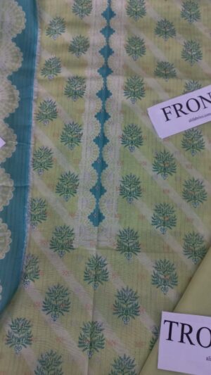 7 (3) JACQUARD Lawn Printed Suit With Viol Dupatta