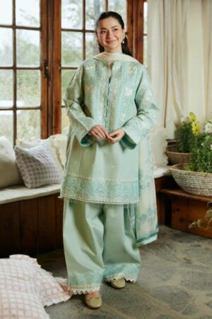 7 ZARA SHAHJAHAN Lawn Embroidered 3pc Suit