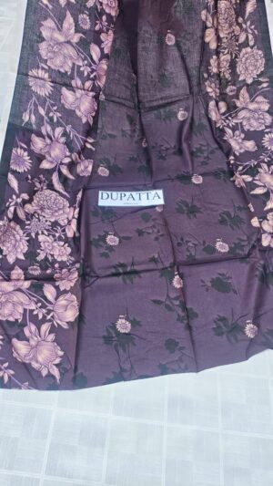 7a (2) FARASHA Embroidery Daman Printed Lawn 3pc Suit