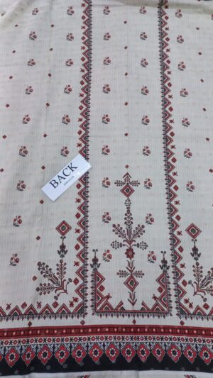 JACQUARD Lawn Printed Suit With Dyed Trouser