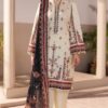 JACQUARD Lawn Printed Suit With Dyed Trouser