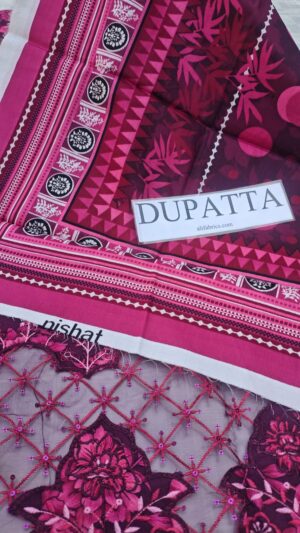 8a (4) NISHAT Daman Embroidered Lawn Printed 3pc Suit