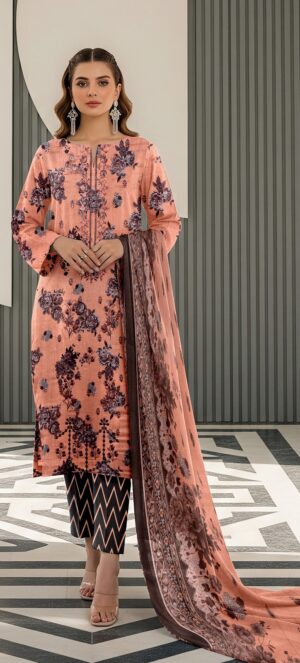 8b RANG RASIYA Lawn Printed Embroidery Daman Suit