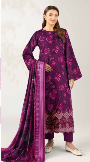 8b NISHAT Daman Embroidered Lawn Printed 3pc Suit