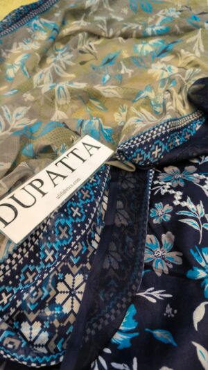 JAZMIN Lawn Printed Suit With Embroidery Daman